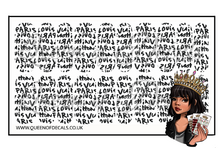 Load image into Gallery viewer, LV Graffiti Print -Black NAIL WRAP