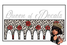 Load image into Gallery viewer, Leopard &amp; Retro Roses NAIL WRAP