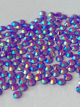 Load image into Gallery viewer, 3mm Jelly Crystals - (qty 200) PURPLE JELLY AB