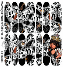 Load image into Gallery viewer, Black Leopard with chains NAIL WRAP