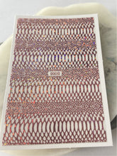 Load image into Gallery viewer, Metallic Snakeskin sticker sheets x 6