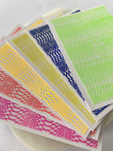 Load image into Gallery viewer, Bright Snakeskin sticker sheets x 6