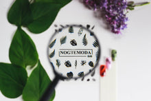 Load image into Gallery viewer, NOGTEMODA Nail stickers 040 - Black Tropic Sketches