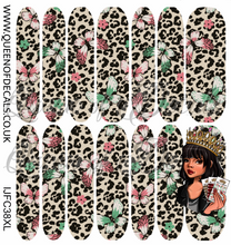 Load image into Gallery viewer, Leopard &amp; butterflies NAIL WRAP
