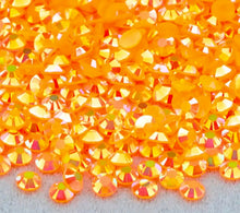Load image into Gallery viewer, 3mm Jelly Crystals (qty 200) - ORANGE JELLY AB