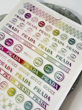 Load image into Gallery viewer, RAINBOW METALLIC Logo - Prada
