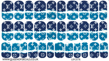 Load image into Gallery viewer, LV Signature Print (Blue TyeDye)NAIL WRAP
