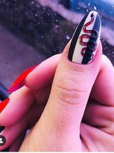Load image into Gallery viewer, IBDI NAILS slider - 467 - Floral &amp; Stripe Snakes