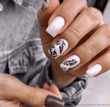 Load image into Gallery viewer, IBDI NAILS - AIR  slider 171 Black and White Leaves