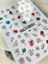 Load image into Gallery viewer, NOGTEMODA Nail stickers 080 - Floral Sketches