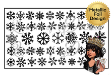 Load image into Gallery viewer, Metallic snowflakes