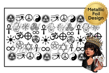 Load image into Gallery viewer, Metallic Pagan symbols