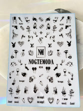 Load image into Gallery viewer, NOGTEMODA Nail stickers 024 Black Bad Girl Aesthetics