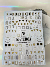 Load image into Gallery viewer, COMBI METALLIC 027 - Black, Gold &amp; White Shapes