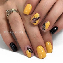 Load image into Gallery viewer, IBDI NAILS - AIR  slider 171 Black and White Leaves