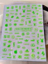 Load image into Gallery viewer, NEON GREEN 013 - Mixed Logos