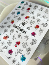 Load image into Gallery viewer, NOGTEMODA Nail stickers 080 - Floral Sketches