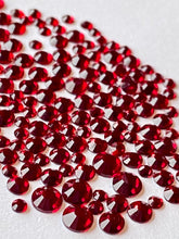 Load image into Gallery viewer, Dark Siam Crystal Nail Gems (mixed sizes x150)