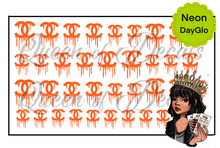 Load image into Gallery viewer, Neon/Day GLO Drippy CC decal