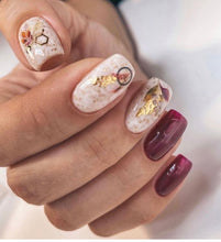 Load image into Gallery viewer, IBDI NAILS slider AIR FOIL 28 - Floral &amp; Gold Accents