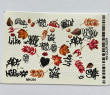 Load image into Gallery viewer, MilliArt Nails - Autumn Leaves and Graffiti