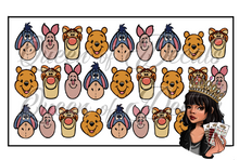Load image into Gallery viewer, Full Cover Hand Drawn - Pooh bear &amp; friends