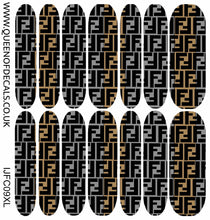 Load image into Gallery viewer, FF-eNdI Signiture print (Grey)NAIL WRAP