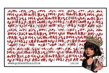 Load image into Gallery viewer, LV Graffiti-Red  NAIL WRAP