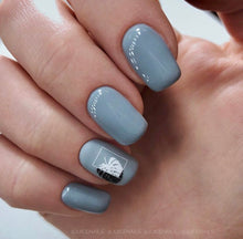 Load image into Gallery viewer, IBDI NAILS - AIR  slider 162 - black and White leaves &amp; Stems
