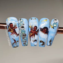 Load image into Gallery viewer, Cute cherubs on clouds (mixed skintones)