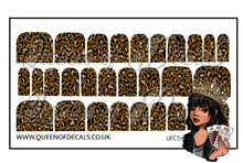 Load image into Gallery viewer, Brown Leopard NAIL WRAP