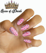 Load image into Gallery viewer, Pink Snake NAIL WRAP