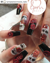 Load image into Gallery viewer, Watercolour Splashy Skulls &amp; Roses