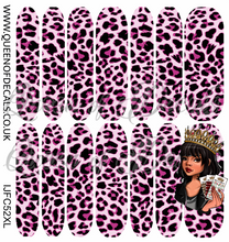 Load image into Gallery viewer, Pink Leopard NAIL WRAP