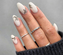 Load image into Gallery viewer, IBDI NAILS slider - AIR FOIL 13 - Gold &amp; Black Floral Sketches