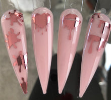 Load image into Gallery viewer, ROSE GOLD ‘lips and drips’ vinyl stickers