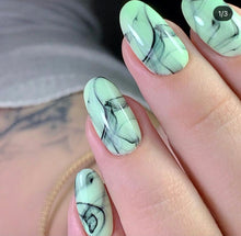 Load image into Gallery viewer, IBDI NAILS - AIR  slider 166 - Black Alcohol Inky
