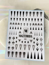 Load image into Gallery viewer, NOGTEMODA Nail stickers 033 Black Abstract