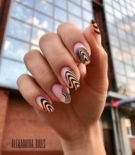 Load image into Gallery viewer, IBDI NAILS - AIR  slider 165 Black and White Wave Pattern