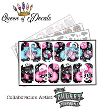 Load image into Gallery viewer, OFFICIAL Miss Cherry Martini/Queen of decals collaboration ‘GIRL THINGS’