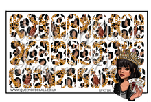 Load image into Gallery viewer, Leopard, Tassels &amp; Chains NAIL WRAP