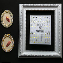 Load image into Gallery viewer, COMBI METALLIC 027 - Black, Gold &amp; White Shapes