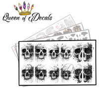 Load image into Gallery viewer, Watercolour Splashy Skulls
