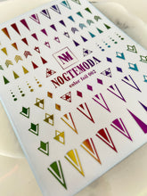 Load image into Gallery viewer, COLOR FOIL 002 Rainbow metallic Triangles