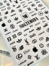 Load image into Gallery viewer, NOGTEMODA Nail stickers 053 logos