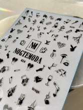 Load image into Gallery viewer, NOGTEMODA Nail stickers 024 Black Bad Girl Aesthetics