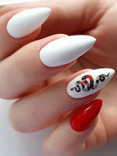 Load image into Gallery viewer, IBDI NAILS slider - 467 - Floral &amp; Stripe Snakes