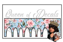 Load image into Gallery viewer, Blue &amp; Pink Roses NAIL WRAP