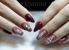 Load image into Gallery viewer, IBDI NAILS - AIR  slider 171 Black and White Leaves