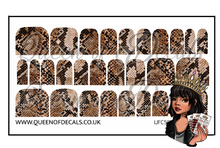 Load image into Gallery viewer, Fake Snake NAIL WRAP